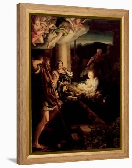 The Holy Night, 1527-1530-Correggio-Framed Premier Image Canvas