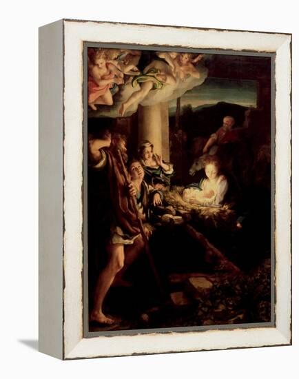 The Holy Night, 1527-1530-Correggio-Framed Premier Image Canvas