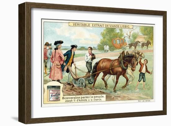 The Holy Roman Emperor Joseph II Ploughing-null-Framed Giclee Print