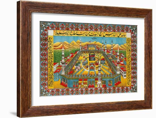 The Holy Sanctuary at Mecca-null-Framed Giclee Print