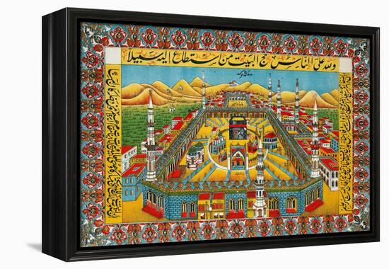 The Holy Sanctuary at Mecca-null-Framed Premier Image Canvas