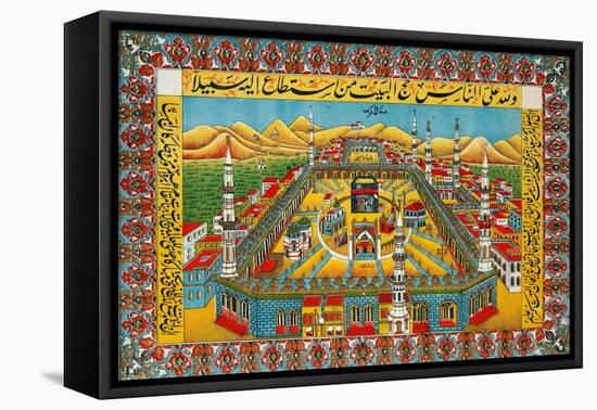 The Holy Sanctuary at Mecca-null-Framed Premier Image Canvas