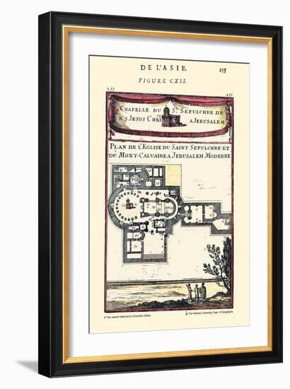 The Holy Sepulcher & Cavalry as it is today-Alain Manesson Mallet-Framed Art Print