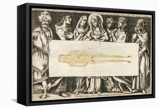 The Holy Shroud of Besançon, 1634-Jean de Loisy-Framed Premier Image Canvas