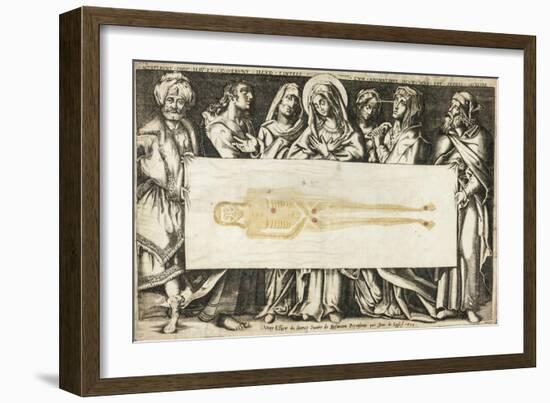 The Holy Shroud of Besançon, 1634-Jean de Loisy-Framed Giclee Print