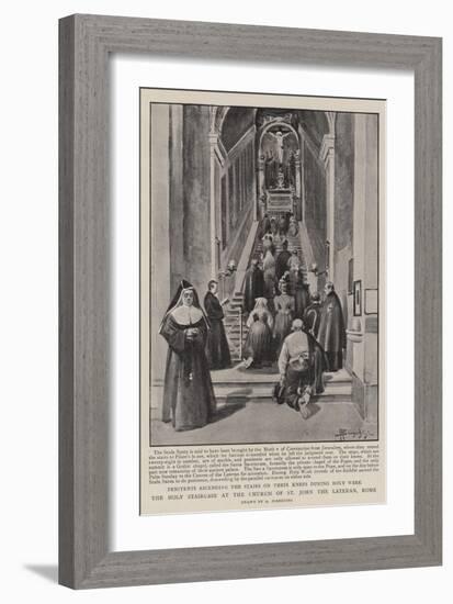 The Holy Staircase at the Church of St John the Lateran, Rome-null-Framed Giclee Print