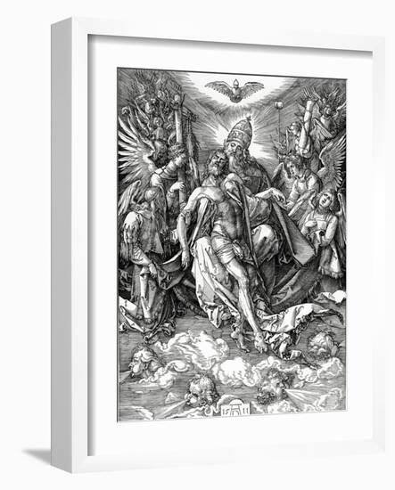 The Holy Trinity, 1511 (Woodcut)-Albrecht Dürer-Framed Giclee Print