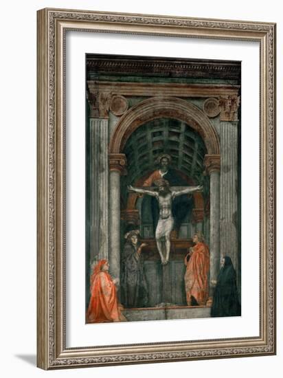 The Holy Trinity, Fresco-Masaccio-Framed Giclee Print