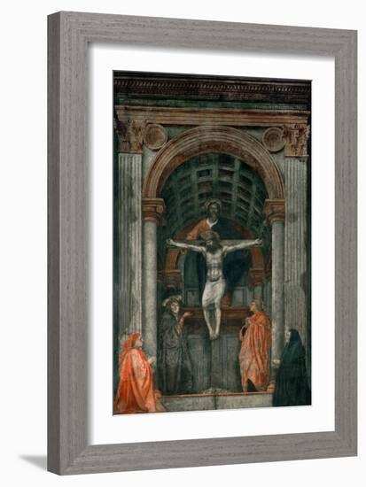 The Holy Trinity, Fresco-Masaccio-Framed Giclee Print