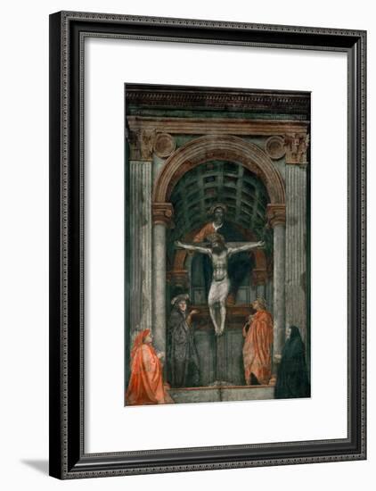 The Holy Trinity, Fresco-Masaccio-Framed Giclee Print