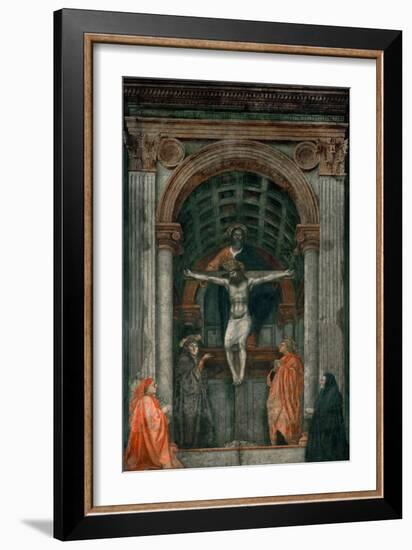 The Holy Trinity, Fresco-Masaccio-Framed Giclee Print