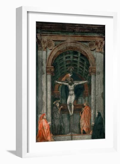 The Holy Trinity, Fresco-Masaccio-Framed Giclee Print