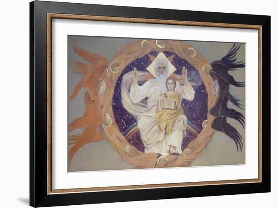 The Holy Trinity (Otechestv), 1907-Viktor Mikhaylovich Vasnetsov-Framed Giclee Print