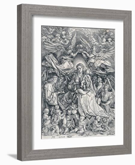 The Holy Virgin as the Queen of the Angels, 1518-Albrecht Dürer-Framed Giclee Print