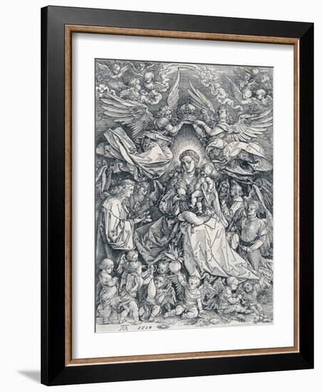 The Holy Virgin as the Queen of the Angels, 1518-Albrecht Dürer-Framed Giclee Print