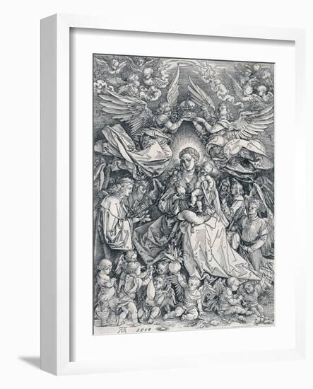 The Holy Virgin as the Queen of the Angels, 1518-Albrecht Dürer-Framed Giclee Print