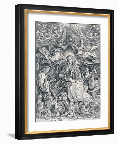 The Holy Virgin as the Queen of the Angels, 1518-Albrecht Dürer-Framed Giclee Print