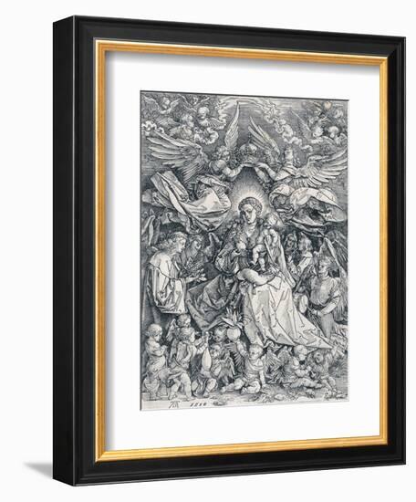 The Holy Virgin as the Queen of the Angels, 1518-Albrecht Dürer-Framed Premium Giclee Print