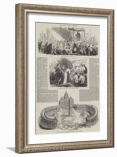 The Holy Week in Rome-Sir John Gilbert-Framed Giclee Print