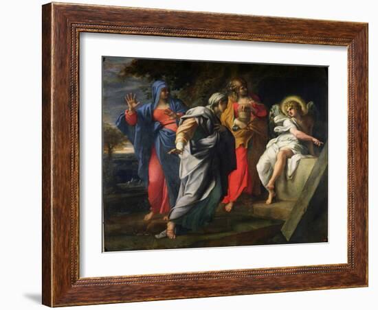 The Holy Women at Christ's Tomb, circa 1597-8-Annibale Carracci-Framed Giclee Print