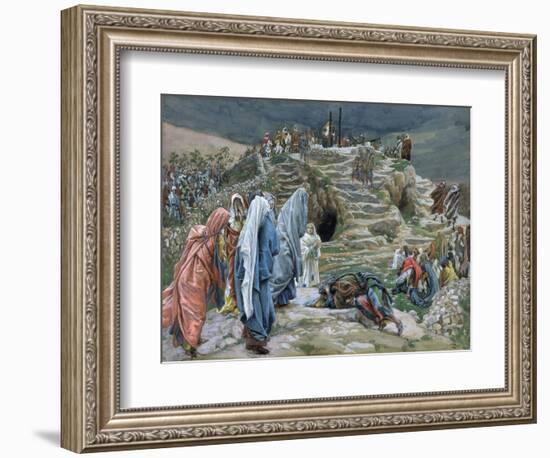 The Holy Women Stand Far Off Beholding What Is Done for 'The Life of Christ'-James Jacques Joseph Tissot-Framed Giclee Print