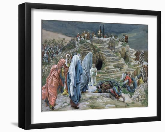 The Holy Women Stand Far Off Beholding What Is Done for 'The Life of Christ'-James Jacques Joseph Tissot-Framed Giclee Print