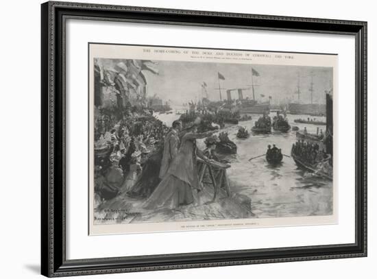 The Home-Coming of the Duke and Duchess of Cornwall and York-Henry Charles Seppings Wright-Framed Giclee Print