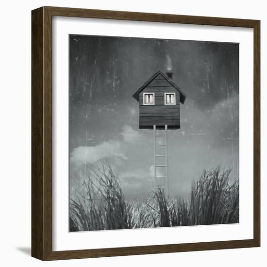 The Home Flying-ValentinaPhotos-Framed Art Print