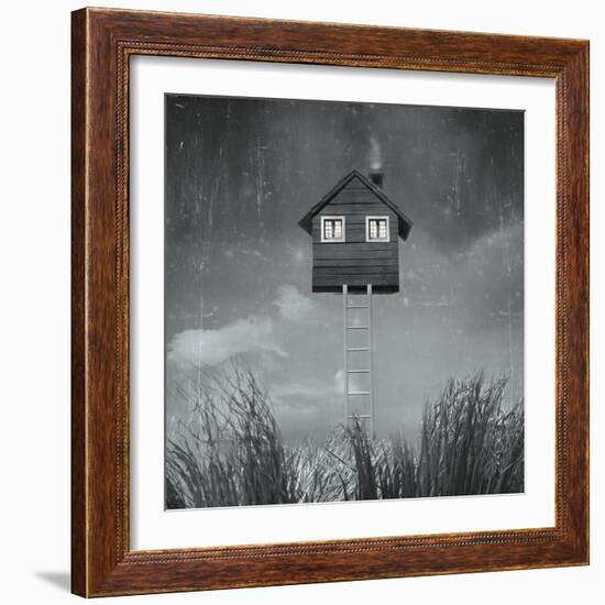 The Home Flying-ValentinaPhotos-Framed Art Print