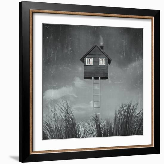 The Home Flying-ValentinaPhotos-Framed Art Print