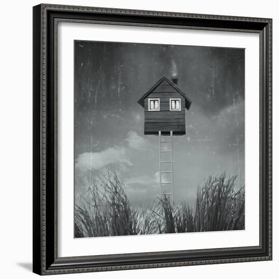 The Home Flying-ValentinaPhotos-Framed Art Print
