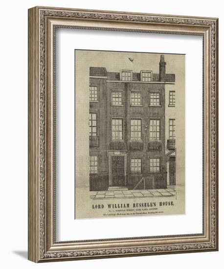 The Home of Lord William Russell-null-Framed Giclee Print