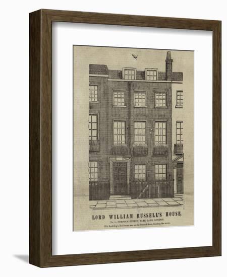 The Home of Lord William Russell-null-Framed Giclee Print