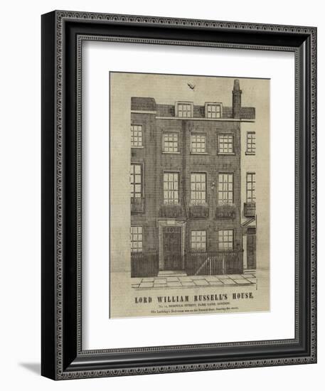 The Home of Lord William Russell-null-Framed Giclee Print