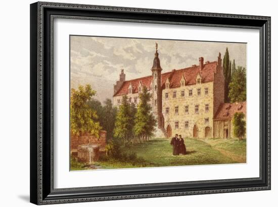 The Home of Martin Luther at Wittenberg-English School-Framed Giclee Print