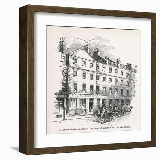 The Home of the Bank Coutts and Co in the Strand London-Percy Hickling-Framed Art Print
