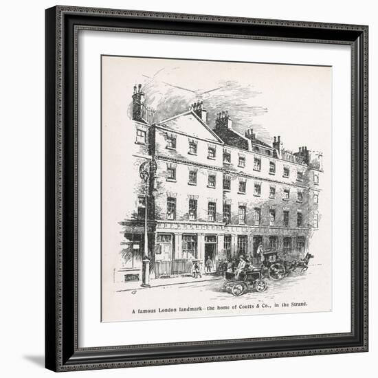 The Home of the Bank Coutts and Co in the Strand London-Percy Hickling-Framed Art Print