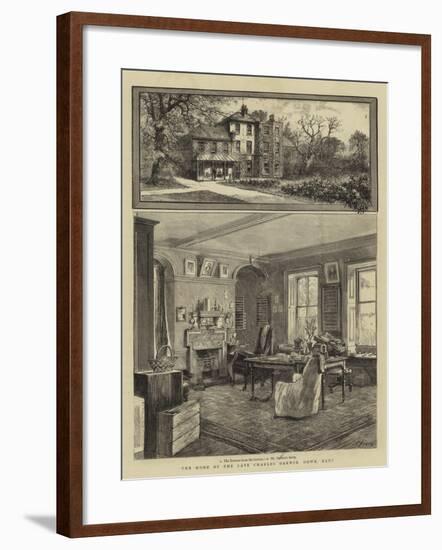 The Home of the Late Charles Darwin, Down, Kent-null-Framed Giclee Print