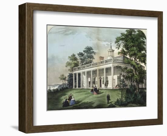 The Home of Washington-Currier & Ives-Framed Giclee Print