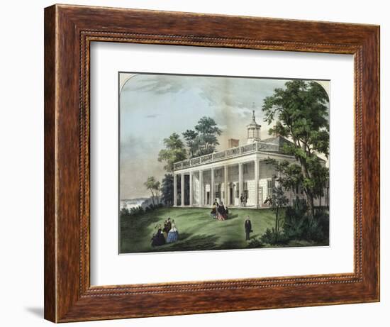 The Home of Washington-Currier & Ives-Framed Giclee Print