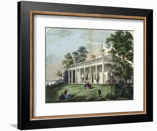 The Home of Washington-Currier & Ives-Framed Giclee Print