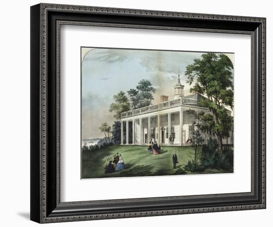 The Home of Washington-Currier & Ives-Framed Giclee Print