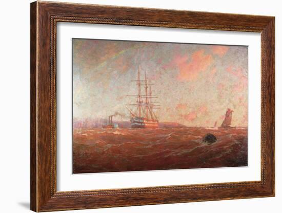 The Home Port, Falmouth, 1912-William Ayerst Ingram-Framed Giclee Print