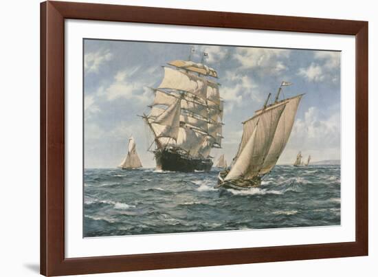 The Homecoming-Montague Dawson-Framed Giclee Print