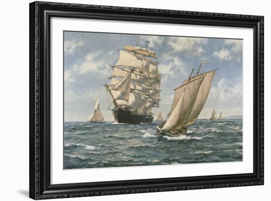 The Homecoming-Montague Dawson-Framed Giclee Print