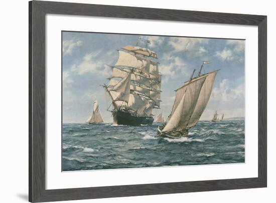 The Homecoming-Montague Dawson-Framed Premium Giclee Print