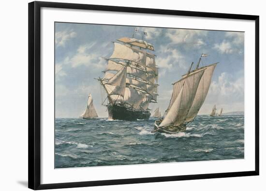 The Homecoming-Montague Dawson-Framed Premium Giclee Print