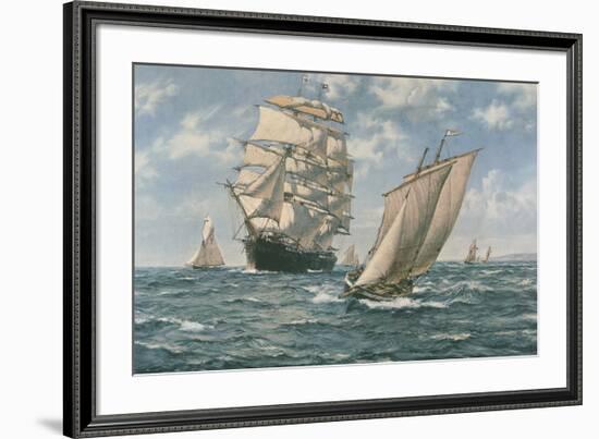 The Homecoming-Montague Dawson-Framed Premium Giclee Print