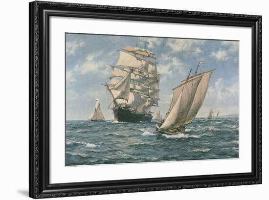 The Homecoming-Montague Dawson-Framed Premium Giclee Print