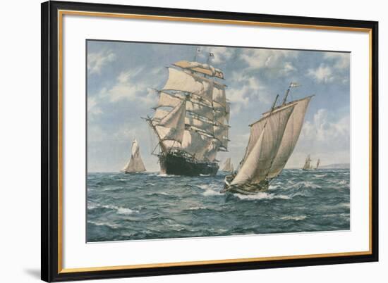 The Homecoming-Montague Dawson-Framed Premium Giclee Print